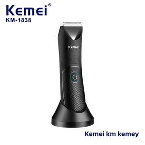 Kemei KM-1838 Rasoio Multifunzione USB con Base, Lama in Ceramica per Depilazione e Rifinitura Corpo Intero e Gessini, per Uso Domestico - Product Image 3