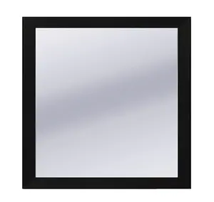 Espelho de parede decorativo, espelho de parede preto de 36x36 polegadas