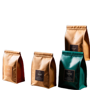 Tùy chỉnh tám mặt có thể tái chế thu nhỏ túi dây kéo hàng đầu cho hạt cà phê thân thiện với môi nhựa PE nhà máy sản xuất bề mặt dập nổi - Product Image 4