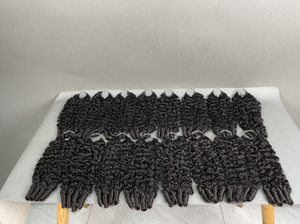 Extensions de cheveux humains bouclés style birman pour crochet, cheveux vierges, installation rapide, légers et confortables pour femmes noires - Product Image 5