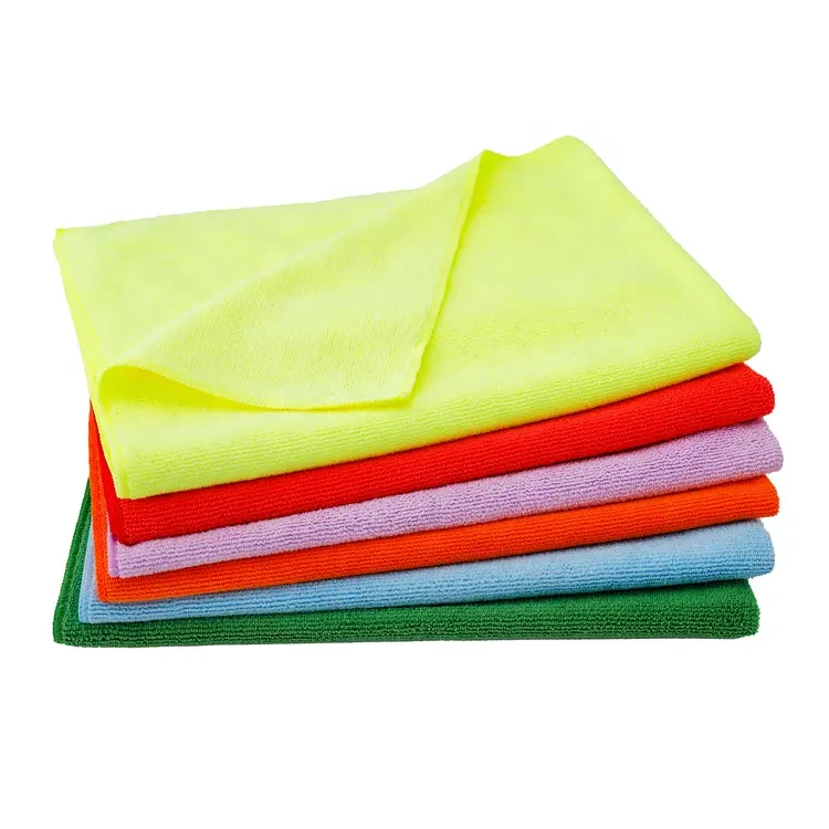 80% Poliester 20% Poliamida Sangat Lembut Tidak Gores 50X70 Cm Microfiber Handuk Lantai Pel