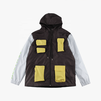 Veste matelassée à capuche unisexe sur mesure, grande taille, multi-poches, fermeture éclair, 100% polyester, imperméable, séchage rapide, respirante, décontractée