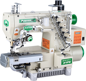 Machine à coudre interlock à lit cylindrique à entraînement direct avec coupe-fil automatique et coupe-tissu latéral gauche - Product Image 2