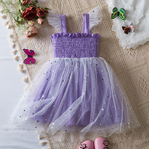Vestido Formal <span class=keywords><strong>de</strong></span> Gasa con Volantes <span class=keywords><strong>para</strong></span> Niña Pequeña, Estilo Princesa, Color Sólido, Vestido <span class=keywords><strong>de</strong></span> Tul Esponjoso, ODM, Traje Infantil <span class=keywords><strong>para</strong></span> <span class=keywords><strong>Fiesta</strong></span> <span class=keywords><strong>de</strong></span> Cumpleaños - Product Image 5
