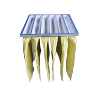 Filtre à air de poche plissé en fibre synthétique grossière à efficacité moyenne pour salle blanche, média industriel Haval F5 F6 F7 F8 F9