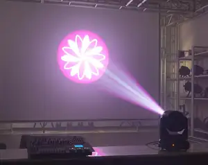 120W ไฟส่องเวที DMX 5ปริซึมและจุด Gobo DJ DISCO ไฟ LED