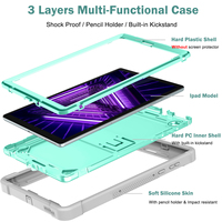 Coque robuste PC + silicone pour tablette, idéale pour le divertissement familial à domicile avec béquille intégrée pour Lenovo Tab M10 PLUS - Offre Spéciale
