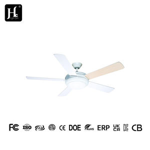 Ventilateur de plafond à 5 pales avec lumière, moderne, simple, intelligent, à économie d'énergie, pour la maison, vente chaude - Product Image 4