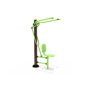 <span class=keywords><strong>Machine</strong></span> de gymnastique d'extérieur pour entraîneur de chaise de presse d'épaule Lat Pulldown à siège unique - Product Image 1