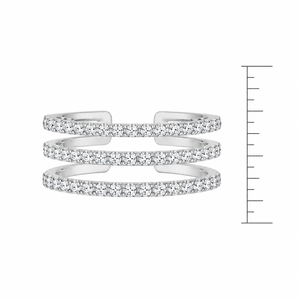 Anello a tre fasce Shooting Star per donna - Product Image 4