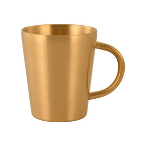 Stainless Steel Coffee <b>Mug</b> With Handle Double Layer Anti Scalding Tea <b>Mug</b> Juice Milk <b>Mug</b> Gift 304 Metal Straight Cup - Product Image 2