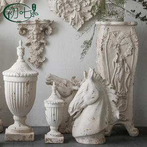 Decoración de Pared Estilo Retro Francés, Adorno Oxidado Blanco para Sala de Estar, Dormitorio, Hogar, Accesorio para Boda A189 - Product Image 3