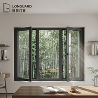 Ventanas Abatibles de Aluminio con Doble Acristalamiento y Aislamiento Térmico de Baja Emisividad para Proyectos de Casas y Villas Modernas Personalizadas