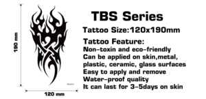 Tatouages temporaires d'animaux pour hommes, femmes, adultes, autocollants de tatouages loup, tigre, rose - Product Image 2