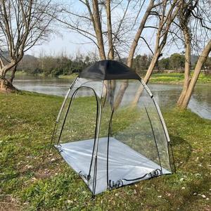 Tente de <span class=keywords><strong>camping</strong></span> multifonctionnelle à une chambre, résistante aux intempéries, chaude, transparente, en PVC, pour l'extérieur - Product Image 3