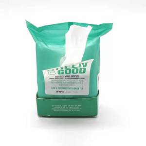 30 lingettes démaquillantes pour le visage biodégradables, en tissu spunlace, rafraîchissantes, pour peaux sensibles - Product Image 1