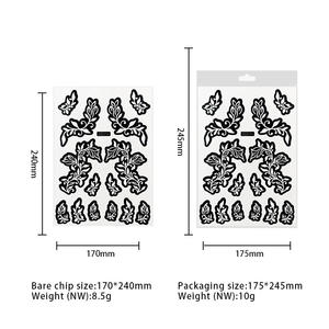 Fournitures Personnalisées Art Corporel Temporaire Tatouages au Henné Modèles de Pochoirs Imperméables pour Main Visage Peinture Modèles d'Autocollants - Product Image 4