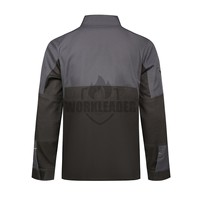 Vêtements de travail de sécurité robustes en coton Ripstop 100 % personnalisés OEM, coudes renforcés, respirants, pour la construction et la mécanique