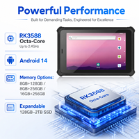 Tablette Android robuste 8 pouces 4G WiFi 6 NFC Lecteur RFID Scanner de codes-barres Pogo Pin TF pour la gestion des stocks d'entrepôt