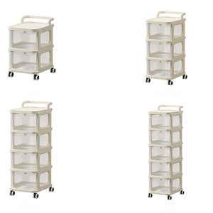 Casiers empilables avec roues à collation et armoires à jouets pour enfants organisent les étagères pour enfants - Product Image 1