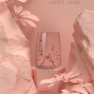 Verres à brandy en cristal EDO faits à la main Love Loyalty, style japonais Japandi, 280 ml, motif cerise, collection automne, pour amoureux - Product Image 6