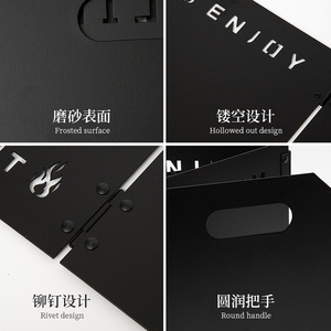 Panneau coupe-vent portable Hike Mount, pliable, en métal, pour camping en plein air, bouclier pour réchaud, blanc laiteux, toutes saisons - Product Image 4