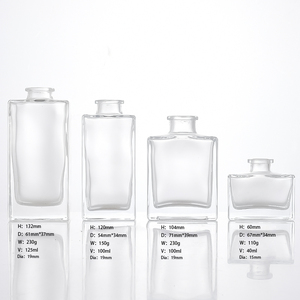 Rõ ràng rỗng hương liệu Jar container độc đáo hình nước hoa thủy tinh Reed khuếch tán chai bán buôn sang trọng 150ml - Product Image 4