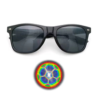 Lunettes de soleil unisexes en stock local aux États-Unis, effet prisme 3D premium, lunettes à effets spéciaux amusants pour feux d'artifice, protection UV400, vision nocturne, confortables