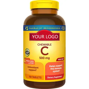 Таблетки Liposomal с витамином C-90 карат, витамин С, жевательные таблетки с цинком