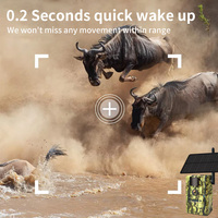 Caméra de chasse solaire 4G H50 3MP avec positionnement GPS, déclenchement 0,2s, vision nocturne 25M, audio bidirectionnel, IP66, pour extérieur, vente en gros