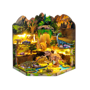 Rompecabezas 3D de Madera de Dragón del Bosque y Kit de Rincón de Lectura - Casa de Madera para Construir con Estantería y Casa de Muñecas Detallada - Product Image 6