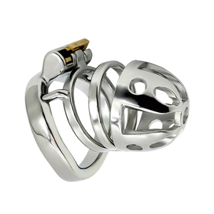 FRRK-33H spedizione rapida nuova in acciaio inox prugna blocco di castità maschio <span class=keywords><strong>CB</strong></span> cintura di castità in metallo gabbia per uccelli JJ gabbia - Product Image 6