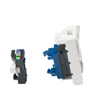 Jack Keystone de Type français, 45x45mm, Legrand style RJ45 CAT6A UTP, promotion Offre Spéciale