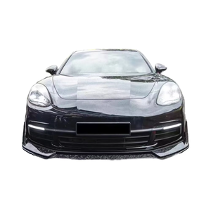 ชุดแต่งรอบคันสำหรับ Porsche Panamera 971 ปี 2017-2019 ทำจากคาร์บอนไฟเบอร์แบบแห้ง ประกอบด้วย สปอยเลอร์หน้า สปลิตเตอร์ ดิฟฟิวเซอร์หลัง สเกิร์ตข้าง และสปอยเลอร์หลัง - Product Image 1