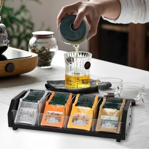 <b>Tea</b> Bag Storage <b>Box</b> Rectangle Removable Standing Type For Coffee <b>Tea</b> Room Organizer - Product Image 1