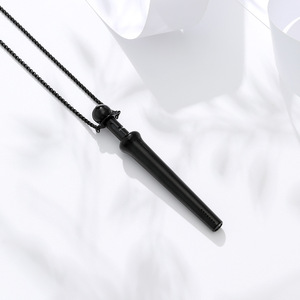 Collier anti-<span class=keywords><strong>stress</strong></span> et anti-anxiété, longueur 87,8 mm, en acier inoxydable, collier de méditation, collier anti-tabac, pendentif anti-anxiété - Product Image 3