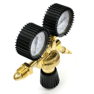 Çift kaynak gaz silindiri pirinç regülatör göstergeleri hava basınç göstergesi sanayi manometre TIG MIG CO2 Argon MIX göstergesi - Product Image 5