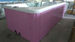 Bé spa cửa hàng pink new acrylic trẻ em bồn tắm, tĩnh nhiệt bong bóng lớn bé bơi hồ bơi, xoáy nước trẻ sơ sinh bồn tắm spa - Product Image 3