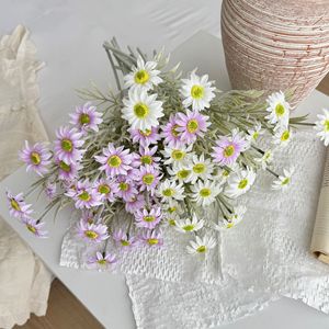 Artificial Daisies Simulated Flowers Flocking <b>Silk</b> High Simulation Home Decor Wedding Photography Props - Product Image 3