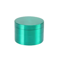 Broyeur à herbes Erliao personnalisé avec logo, 50 mm, en métal zinc, 4 couches, de luxe, écologique, pour tabac et épices, vente en gros pour OEM