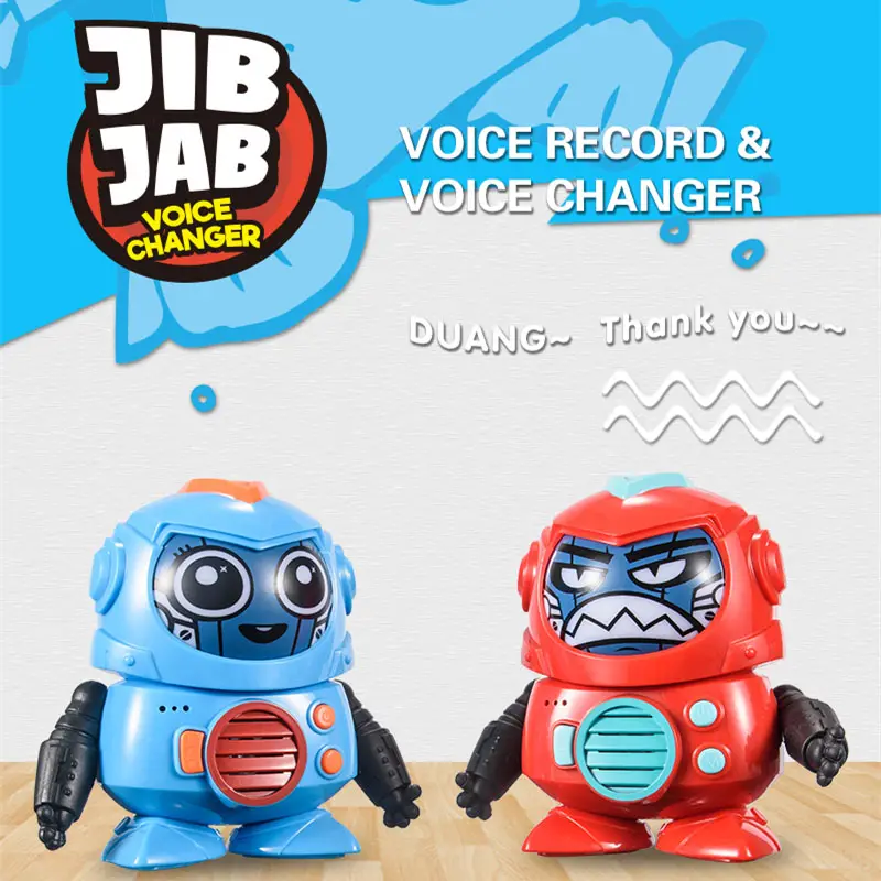 2022 New Arrival JibJab Voice Record For Toys Voice Face Changer Robot with Light Robot Toys For Kids