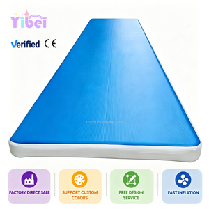 <span class=keywords><strong>Tapis</strong></span> <span class=keywords><strong>de</strong></span> <span class=keywords><strong>gymnastique</strong></span> bleu personnalisable <span class=keywords><strong>de</strong></span> haute qualité, très vendu, <span class=keywords><strong>pour</strong></span> trampolines d'intérieur, en PVC, modèle YIBEI A142, protecteur - Product Image 1