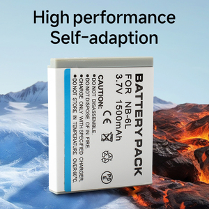 Pour appareils photo numériques Canon <span class=keywords><strong>PowerShot</strong></span> S90 SD770 D10 IXUS 85IS, accessoire, batterie rechargeable Li-ion 3,7 V 1500 mAh, pack de batteries NB-6LH NB6L - Product Image 4