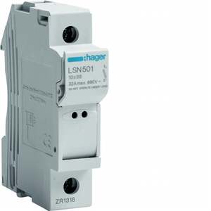 LSN501 ปรับแต่งได้ด้วยที่ใส่ฟิวส์ Hagers ขนาด 10.3X38 1P 1 DIN โมดูล - Product Image 1