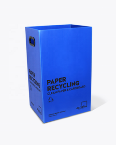 Caixa de Armazenamento de Plástico Corrugado PP Colorida e Dobrável Aceita pela OEM para Reciclagem de Resíduos - Product Image 3