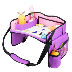 휴대용 Foldable 유아 아이들 차에 있는 아이를 위한 교육 어린이용 카시트 무릎 활동 여행 쟁반