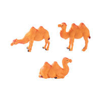 Figur Miniatur Taman Peri 3D, Figur Hewan Plastik PVC Kecil, Figur Unta Animasi, Figur Mini Unta, Mainan Edukasi DIY untuk Anak