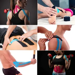 Cinta Deportiva Acrílica Sensible a la Presión, Impermeable, de una Sola Cara, Totalmente de Algodón, con Efecto Intramuscular, Advertencia - Product Image 5