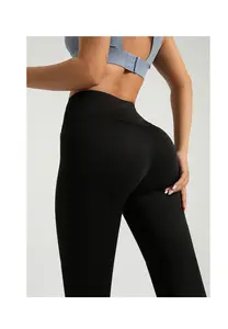 Plus Size Butt Lift Seamless Gym Fitness Workout Sports Alo Yoga Conjuntos Leggings Shorts For Women Wholesale