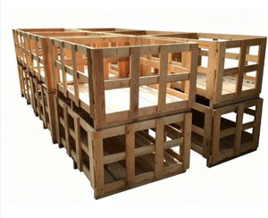 Caja de madera contrachapada desmontable de tamaño personalizado, reutilizable, desmontable, caja de madera para exportación, palé de madera contrachapada para almacenamiento de productos industriales - Product Image 4